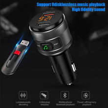 Load image into Gallery viewer, Car Charger Car Bluetooth Player U Disk QC3.0 Car Charger Hands-free FM FM Receiver FM Transmitter C57 Car MP3 Dual Port
