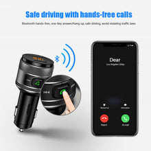 Load image into Gallery viewer, Car Charger Car Bluetooth Player U Disk QC3.0 Car Charger Hands-free FM FM Receiver FM Transmitter C57 Car MP3 Dual Port
