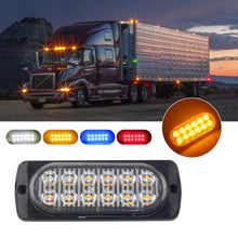 Load image into Gallery viewer, 12LED Signal Lamp Light Strip Car Turn Signal Warning Light Emergency Lamp Traffic Light Bar for Police Truck SUV Motorcycle
