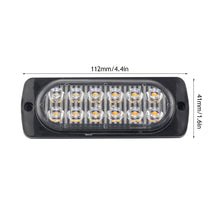 Load image into Gallery viewer, 12LED Signal Lamp Light Strip Car Turn Signal Warning Light Emergency Lamp Traffic Light Bar for Police Truck SUV Motorcycle
