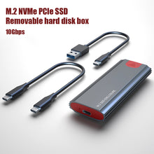 Load image into Gallery viewer, M2 SSD Case NVMe USB Type C Gen2 10Gbps PCIe SSD Enclosure M.2 NVMe Case External Adapter Box for 2230 2242 2260 2280 M2 SSD
