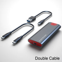Load image into Gallery viewer, M2 SSD Case NVMe USB Type C Gen2 10Gbps PCIe SSD Enclosure M.2 NVMe Case External Adapter Box for 2230 2242 2260 2280 M2 SSD
