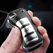 Load image into Gallery viewer, Leather TPU Car Key Case Cover Fob For VW Volkswagen Polo Tiguan Passat Golf MK Jetta Skoda Kodiaq Superb Octavia Seat
