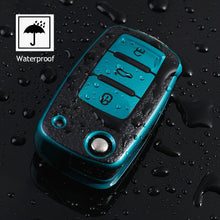 Load image into Gallery viewer, Leather TPU Car Key Case Cover Fob For VW Volkswagen Polo Tiguan Passat Golf MK Jetta Skoda Kodiaq Superb Octavia Seat
