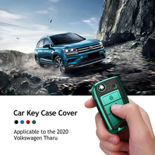 Load image into Gallery viewer, Leather TPU Car Key Case Cover Fob For VW Volkswagen Polo Tiguan Passat Golf MK Jetta Skoda Kodiaq Superb Octavia Seat
