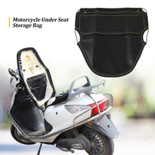 Load image into Gallery viewer, PU Leather Motorcycle Scooter Seat Bag Under Seat Storage Bag Organizer Multiple Pockets Organizer For Wallet Document Card
