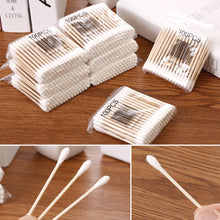 Load image into Gallery viewer, 500pcs Double Head Wood Cotton Swab Women Makeup Cotton Buds Tip For Wood Sticks Nose Ears Cleaning Health Care Tools Art Tools
