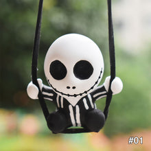 Load image into Gallery viewer, Swing Skull Car Interior Decoration Halloween Pendant Figurine Swing Auto Rearview Mirror Pendants Ornaments For Car Accessories

