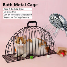 Load image into Gallery viewer, Anti-grab Kitten Washing Bath Metal Cage 2 Doors Cat Shower Hair Dryer Box Lightweight For Small Dogs Cat Pet Supplies
