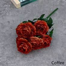 Load image into Gallery viewer, 7 Forks/Bouquet Artificial Flower Silk Peony Fake Flowers Artificial Plant Decorative Flowers Home Decor Wedding Decoration

