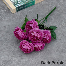 Load image into Gallery viewer, 7 Forks/Bouquet Artificial Flower Silk Peony Fake Flowers Artificial Plant Decorative Flowers Home Decor Wedding Decoration
