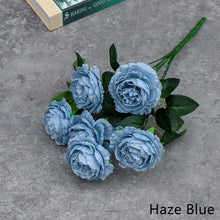 Load image into Gallery viewer, 7 Forks/Bouquet Artificial Flower Silk Peony Fake Flowers Artificial Plant Decorative Flowers Home Decor Wedding Decoration
