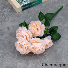 Load image into Gallery viewer, 7 Forks/Bouquet Artificial Flower Silk Peony Fake Flowers Artificial Plant Decorative Flowers Home Decor Wedding Decoration

