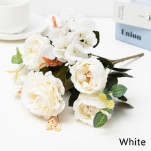 Load image into Gallery viewer, 6 Forks/Bouquet Artificial Flower Silk Rose Fake Flowers Artificial Plant Decorative Flowers Home Decor Wedding Decoration
