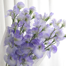 Load image into Gallery viewer, Artificial Flower Bouquet Silk Sweet Pea Fake Flowers Artificial Plant Decorative Flowers Home Decor Wedding Decoration
