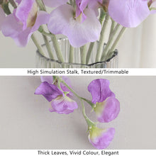 Load image into Gallery viewer, Artificial Flower Bouquet Silk Sweet Pea Fake Flowers Artificial Plant Decorative Flowers Home Decor Wedding Decoration
