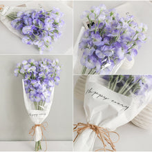 Load image into Gallery viewer, Artificial Flower Bouquet Silk Sweet Pea Fake Flowers Artificial Plant Decorative Flowers Home Decor Wedding Decoration
