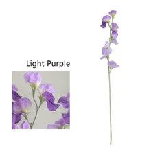 Load image into Gallery viewer, Artificial Flower Bouquet Silk Sweet Pea Fake Flowers Artificial Plant Decorative Flowers Home Decor Wedding Decoration
