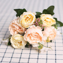 Load image into Gallery viewer, 7 Forks/Bouquet Artificial Flower Silk Peony Fake Flowers Artificial Plant Decorative Flowers Home Decor Wedding Decoration
