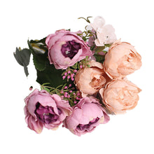 Load image into Gallery viewer, 7 Forks/Bouquet Artificial Flower Silk Peony Fake Flowers Artificial Plant Decorative Flowers Home Decor Wedding Decoration
