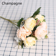 Load image into Gallery viewer, 7 Forks/Bouquet Artificial Flower Silk Peony Fake Flowers Artificial Plant Decorative Flowers Home Decor Wedding Decoration
