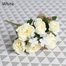 Load image into Gallery viewer, 7 Forks/Bouquet Artificial Flower Silk Peony Fake Flowers Artificial Plant Decorative Flowers Home Decor Wedding Decoration
