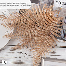 Load image into Gallery viewer, Gold -Tone Series Plastic Artificial Flowers Eucalyptus Ginkgo Leaf Coins Leaf Heart Grass Wedding Festival Decoration
