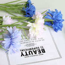 Load image into Gallery viewer, 3 Forks/Bouquet Artificial Flower Silk Cornflower Fake Flowers Artificial Plant Decorative Flowers Home Decor Wedding Decoration
