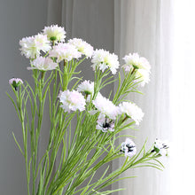 Load image into Gallery viewer, 3 Forks/Bouquet Artificial Flower Silk Cornflower Fake Flowers Artificial Plant Decorative Flowers Home Decor Wedding Decoration
