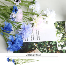 Load image into Gallery viewer, 3 Forks/Bouquet Artificial Flower Silk Cornflower Fake Flowers Artificial Plant Decorative Flowers Home Decor Wedding Decoration
