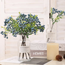 Load image into Gallery viewer, Luxury Cranberry Artificiales Blueberry Fake Berries Bouquet Silk Rose Artificial Plant Decorative Flowers Home Decor Wedding Decoration
