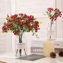 Load image into Gallery viewer, Luxury Cranberry Artificiales Blueberry Fake Berries Bouquet Silk Rose Artificial Plant Decorative Flowers Home Decor Wedding Decoration

