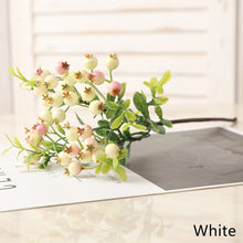 Load image into Gallery viewer, Luxury Cranberry Artificiales Blueberry Fake Berries Bouquet Silk Rose Artificial Plant Decorative Flowers Home Decor Wedding Decoration
