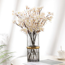 Load image into Gallery viewer, Artificial Flower Bouquet Silk Peach Blossom Fake Flowers Artificial Plant Decorative Flowers Home Decor Wedding Decoration
