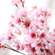 Load image into Gallery viewer, Artificial Flower Bouquet Silk Peach Blossom Fake Flowers Artificial Plant Decorative Flowers Home Decor Wedding Decoration
