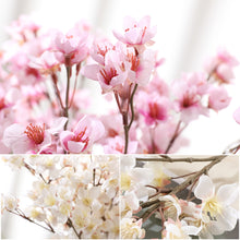 Load image into Gallery viewer, Artificial Flower Bouquet Silk Peach Blossom Fake Flowers Artificial Plant Decorative Flowers Home Decor Wedding Decoration
