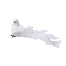 Load image into Gallery viewer, Artificial Pigeon Birds Clip Love Peace Doves Simulation Feather Pigeon Fake White Bird Simulation Figurines Foam Mondel Home Table Garden Decoration Gift Tree Craft
