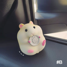 Load image into Gallery viewer, Cute Anime Stealing Hamster Car Interior Decoration Gourmet Hamster Auto Window Center Console Decoration for Car Accessories
