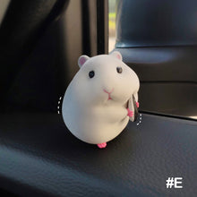 Load image into Gallery viewer, Cute Anime Stealing Hamster Car Interior Decoration Gourmet Hamster Auto Window Center Console Decoration for Car Accessories
