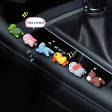 Load image into Gallery viewer, Car Ornaments Mini Sleeping Cute Animals Car Center Console Display Screen Car Interior Decorations Sheep Turtle Pendant Doll
