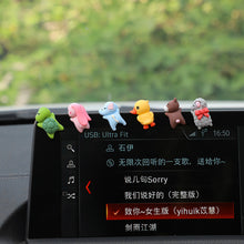 Load image into Gallery viewer, Car Ornaments Mini Sleeping Cute Animals Car Center Console Display Screen Car Interior Decorations Sheep Turtle Pendant Doll
