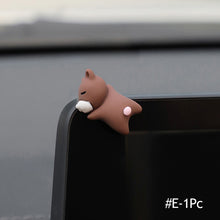 Load image into Gallery viewer, Car Ornaments Mini Sleeping Cute Animals Car Center Console Display Screen Car Interior Decorations Sheep Turtle Pendant Doll
