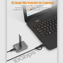 Load image into Gallery viewer, Blueendless M.2 SSD Enclosure Base for M2 NVME/SATA Dual-protocol 10Gbps USB3.1
