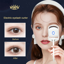 Load image into Gallery viewer, Electric Eyelash Curler Portable Chargeable Eyelash Curler Lasting Shaping Two Gear Temperature Electric Heated Eyelash Curler
