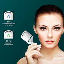 Load image into Gallery viewer, Electric Eyelash Curler Portable Chargeable Eyelash Curler Lasting Shaping Two Gear Temperature Electric Heated Eyelash Curler
