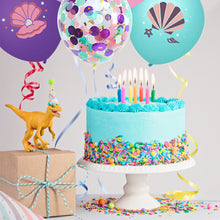 Load image into Gallery viewer, 22/15/9Pcs Mermaid Latex Balloon Confetti Air Helium Globos Mermaid Theme Blue Purple Birthday Party Decoration
