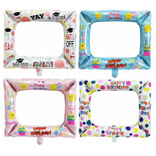 Load image into Gallery viewer, 50x59CM Birthday Photo Frame Foil Balloons Happy Birthday Photo Booth Props Party Decor Decorations Supplies Kid Toys Gift
