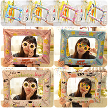 Load image into Gallery viewer, 50x59CM Birthday Photo Frame Foil Balloons Happy Birthday Photo Booth Props Party Decor Decorations Supplies Kid Toys Gift
