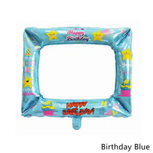 Load image into Gallery viewer, 50x59CM Birthday Photo Frame Foil Balloons Happy Birthday Photo Booth Props Party Decor Decorations Supplies Kid Toys Gift
