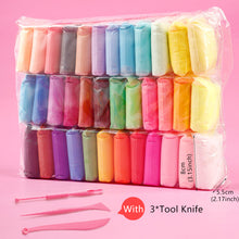 Load image into Gallery viewer, 12/24/36 Color Light Polymer Clay Soft Plasticine Toy Safe Colorful Playdough Slimes Toys Plasticine DIY Creative Clay Kid Gift
